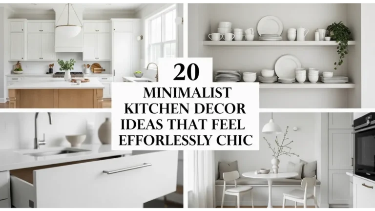 20 Minimalist Kitchen Decor Ideas That Feel Effortlessly Chic