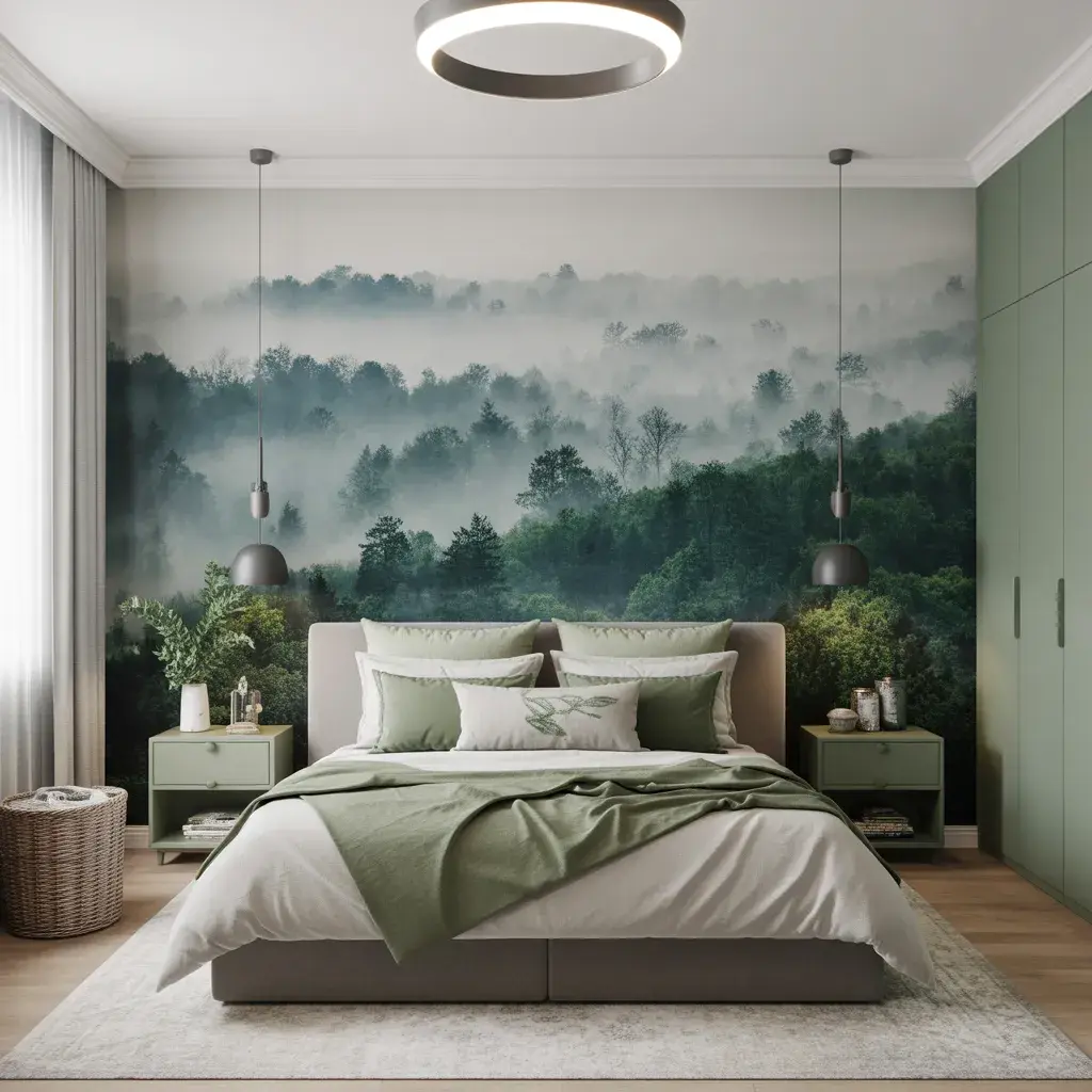 Floating Shelves with Art