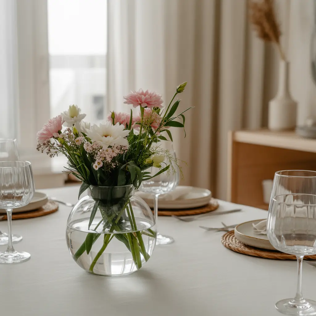 Fresh flower centerpiece for natural beauty