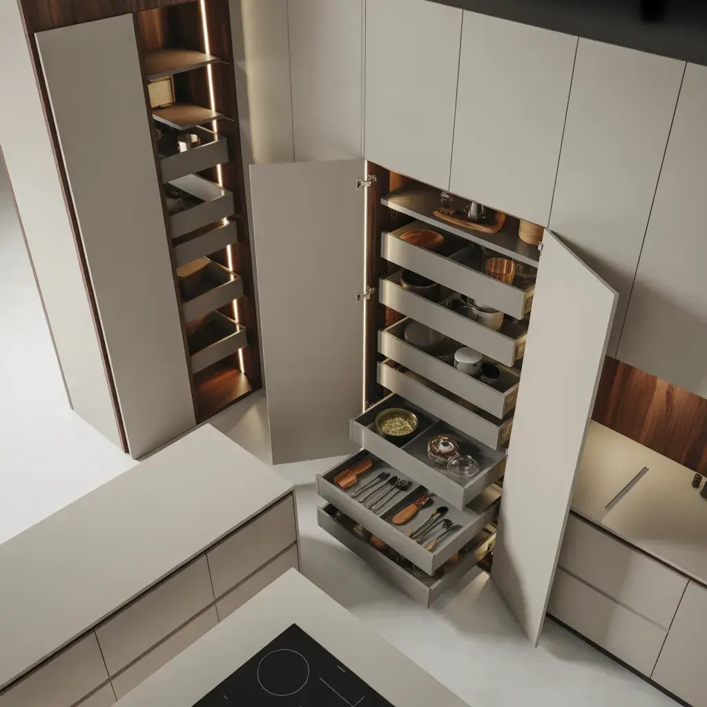 Hidden Storage Solutions Kitchens