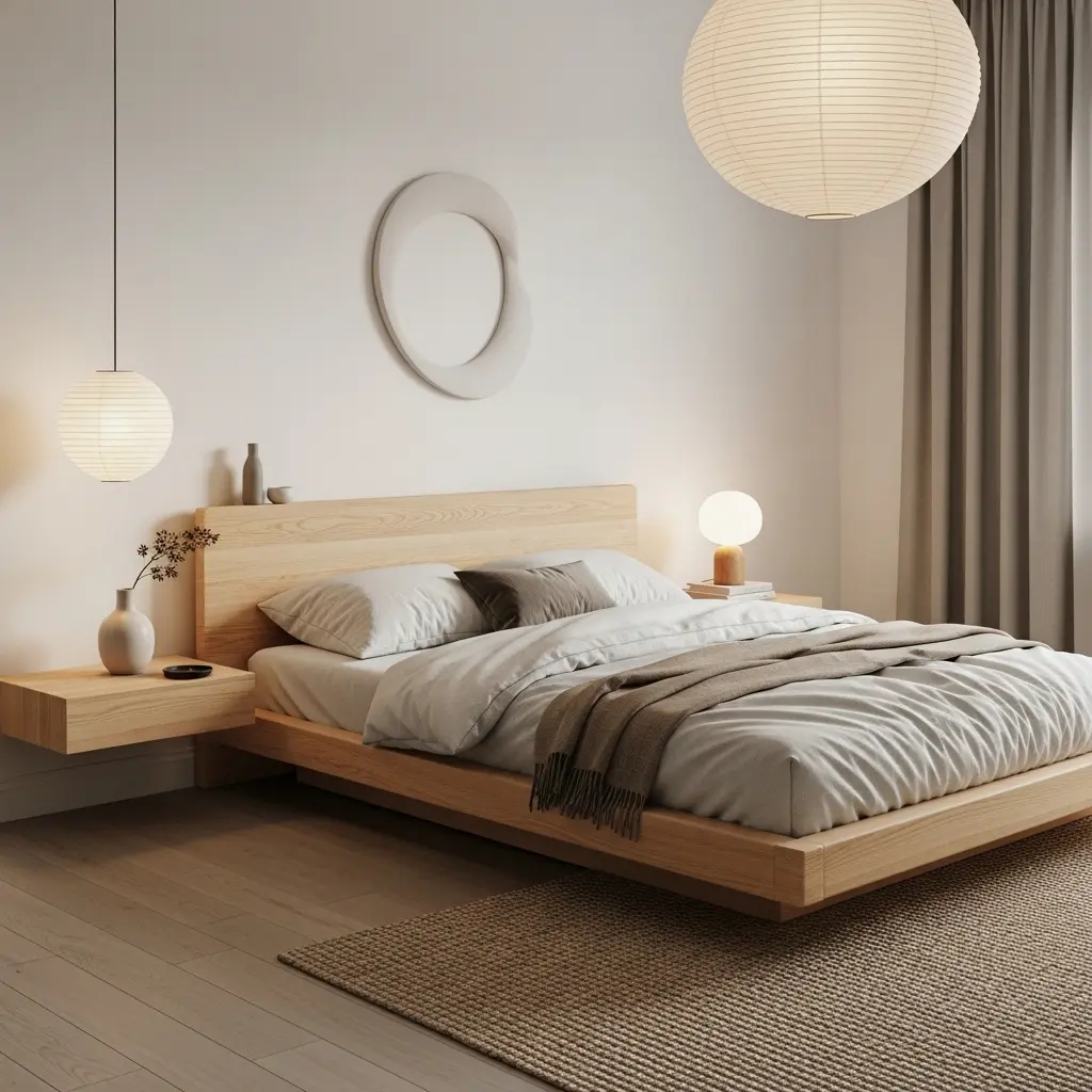 Japandi Calm Bedroom