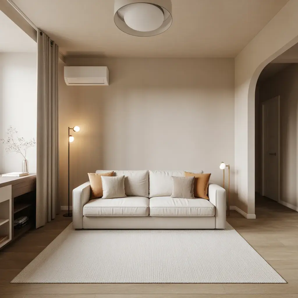 Minimalist Neutral Living Room