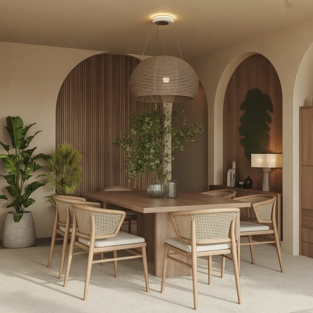 Natural materials for a warm atmosphere