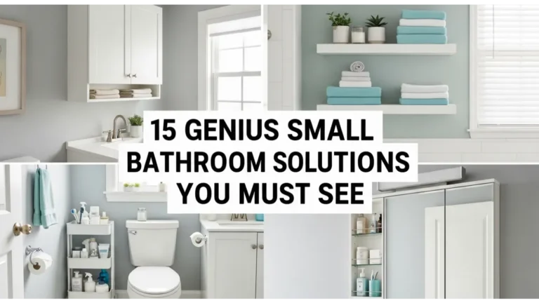 Small Bathroom Storage Solutions