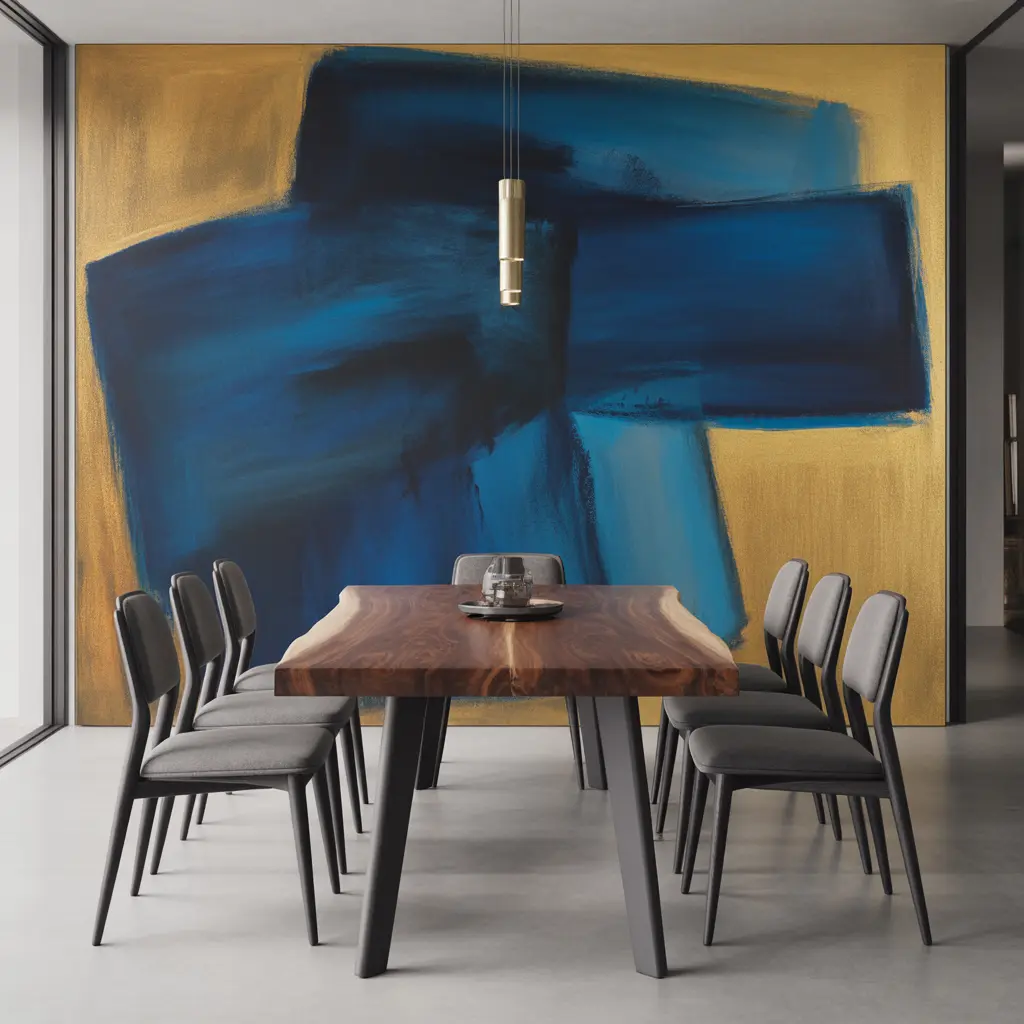 Statement artwork as a focal point