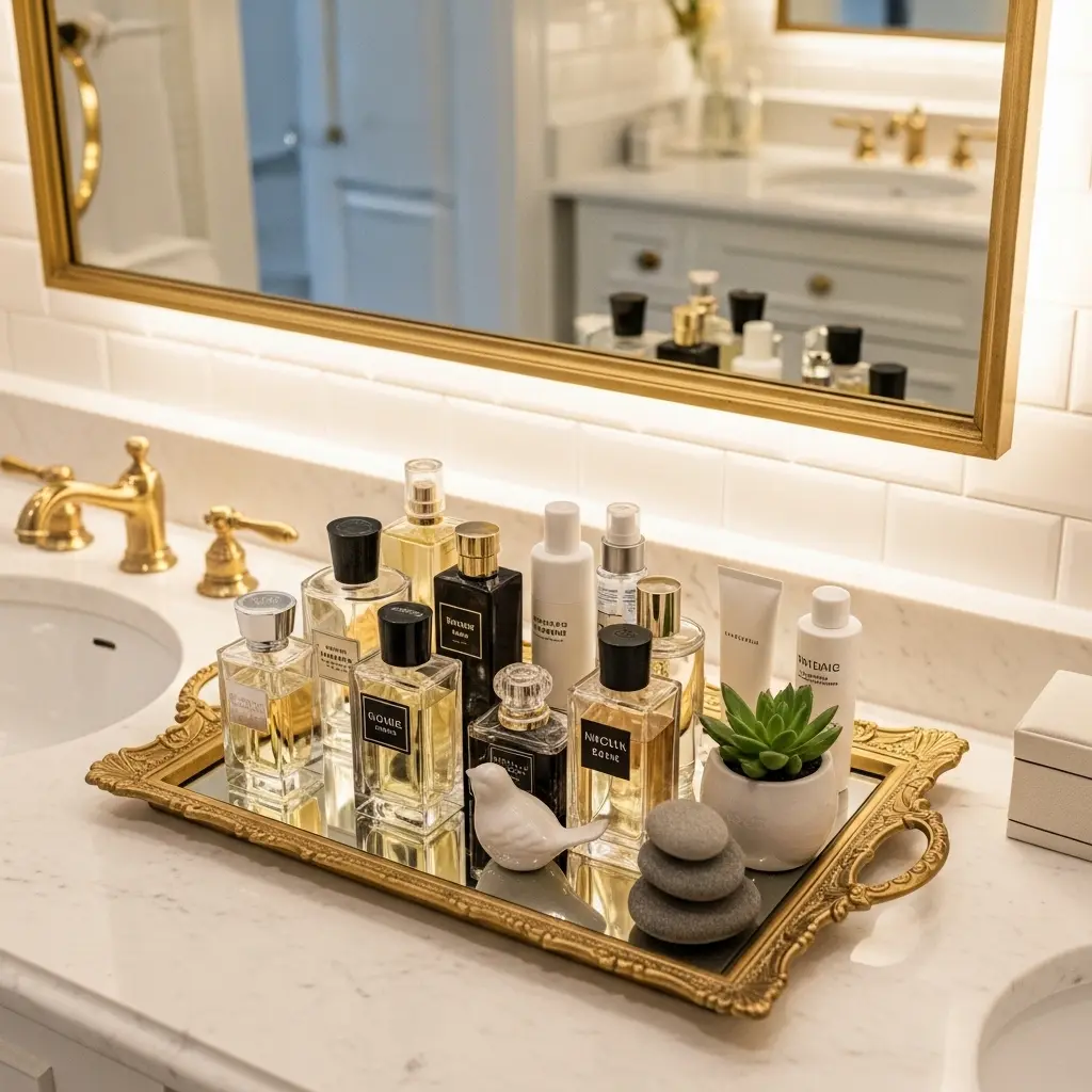Vanity Tray Organization