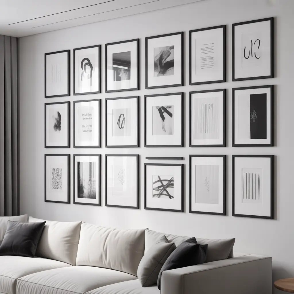 Wall Art Gallery Setup