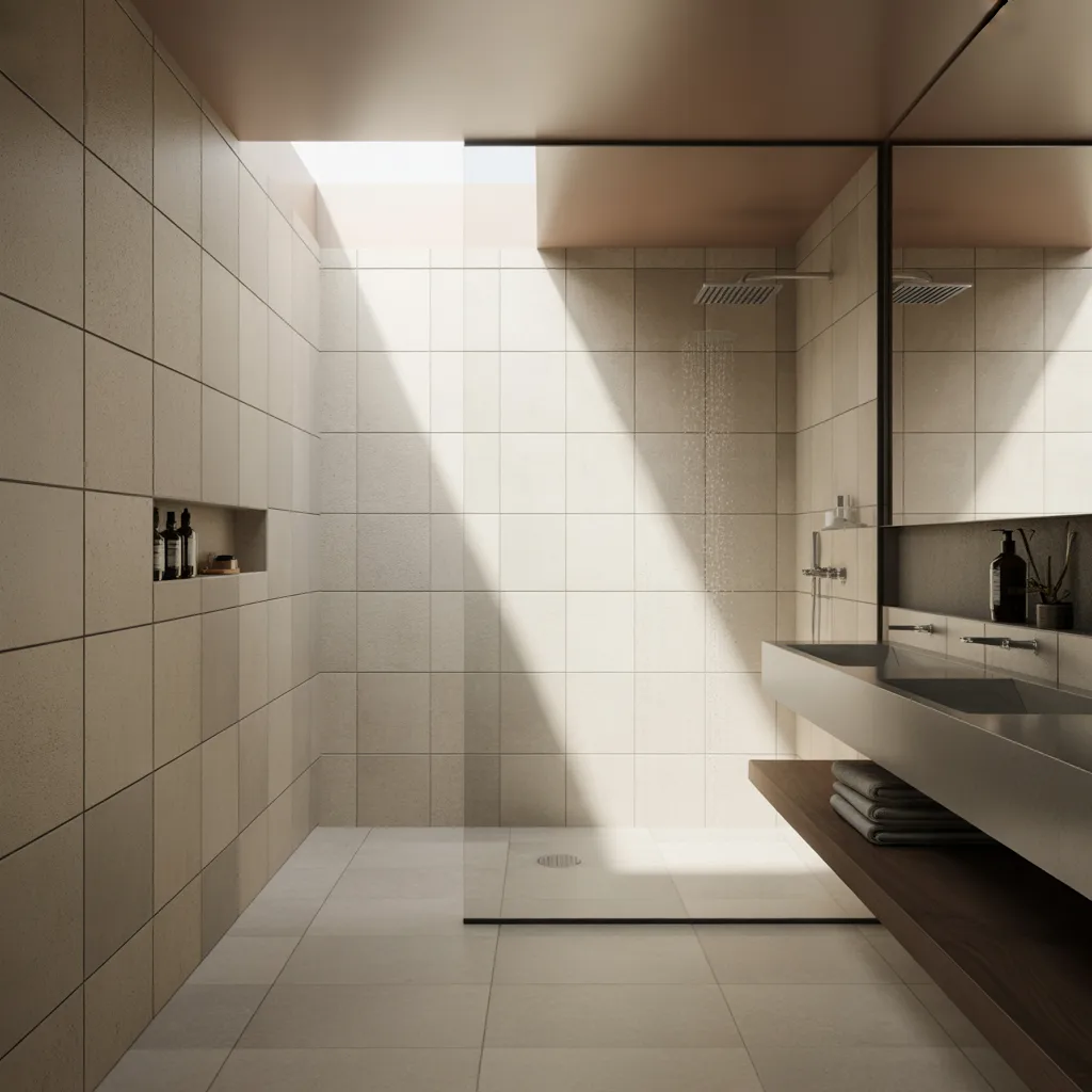 corner shower bathroom layout ideas
