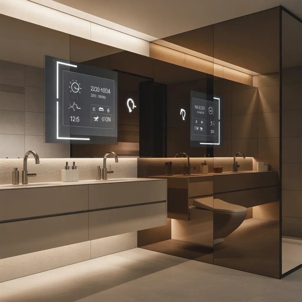 floating bathroom layout