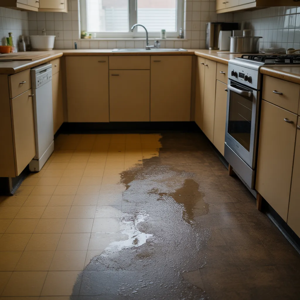 Kitchen showing oversized island dominating center reducing walking space and usability