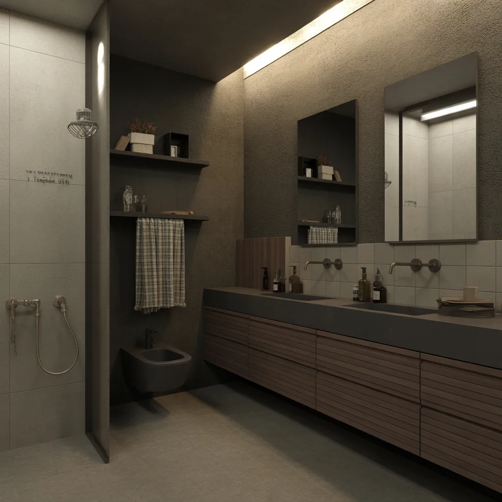 scandinavian bathroom layout ideas