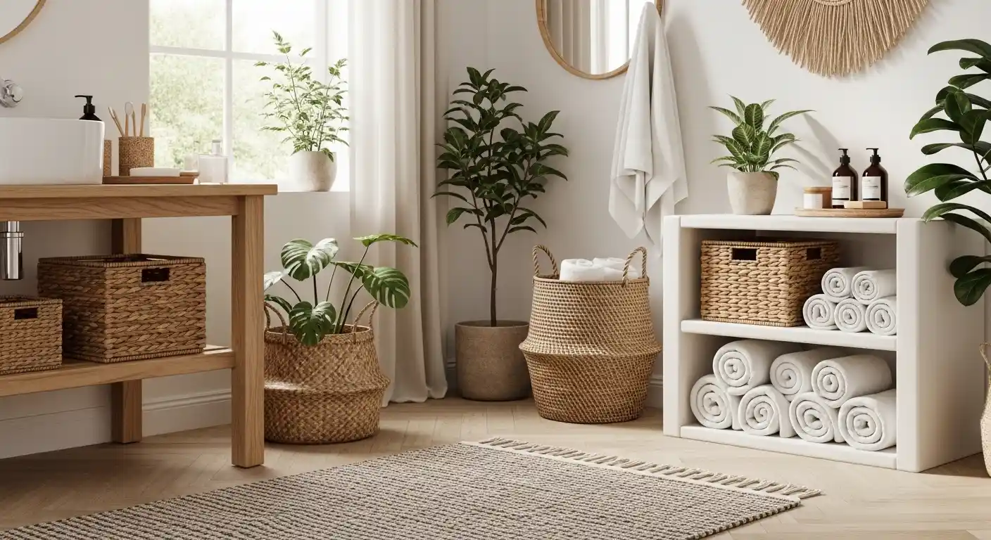  Add Woven Baskets for Storage