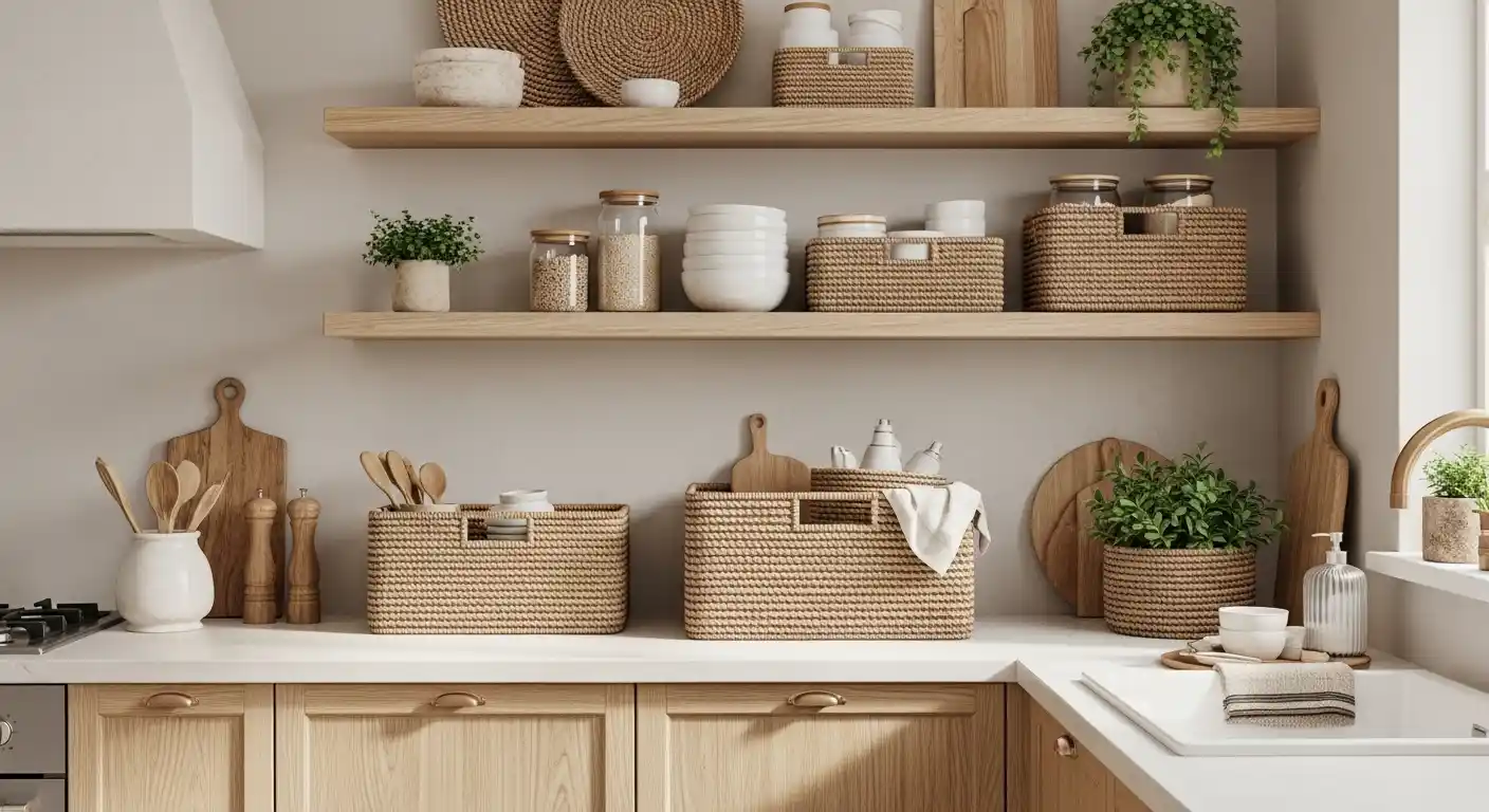 22. Natural Fiber Baskets