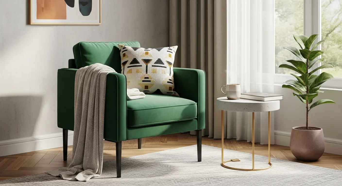 Accent Chairs in Vibrant Shades