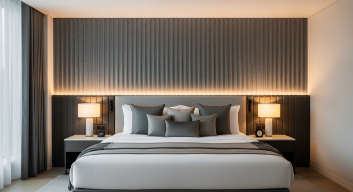 Accent Wall Behind Bed