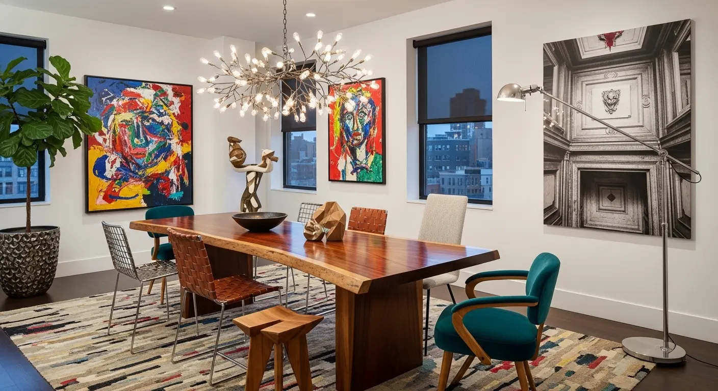 Artistic Dining Space