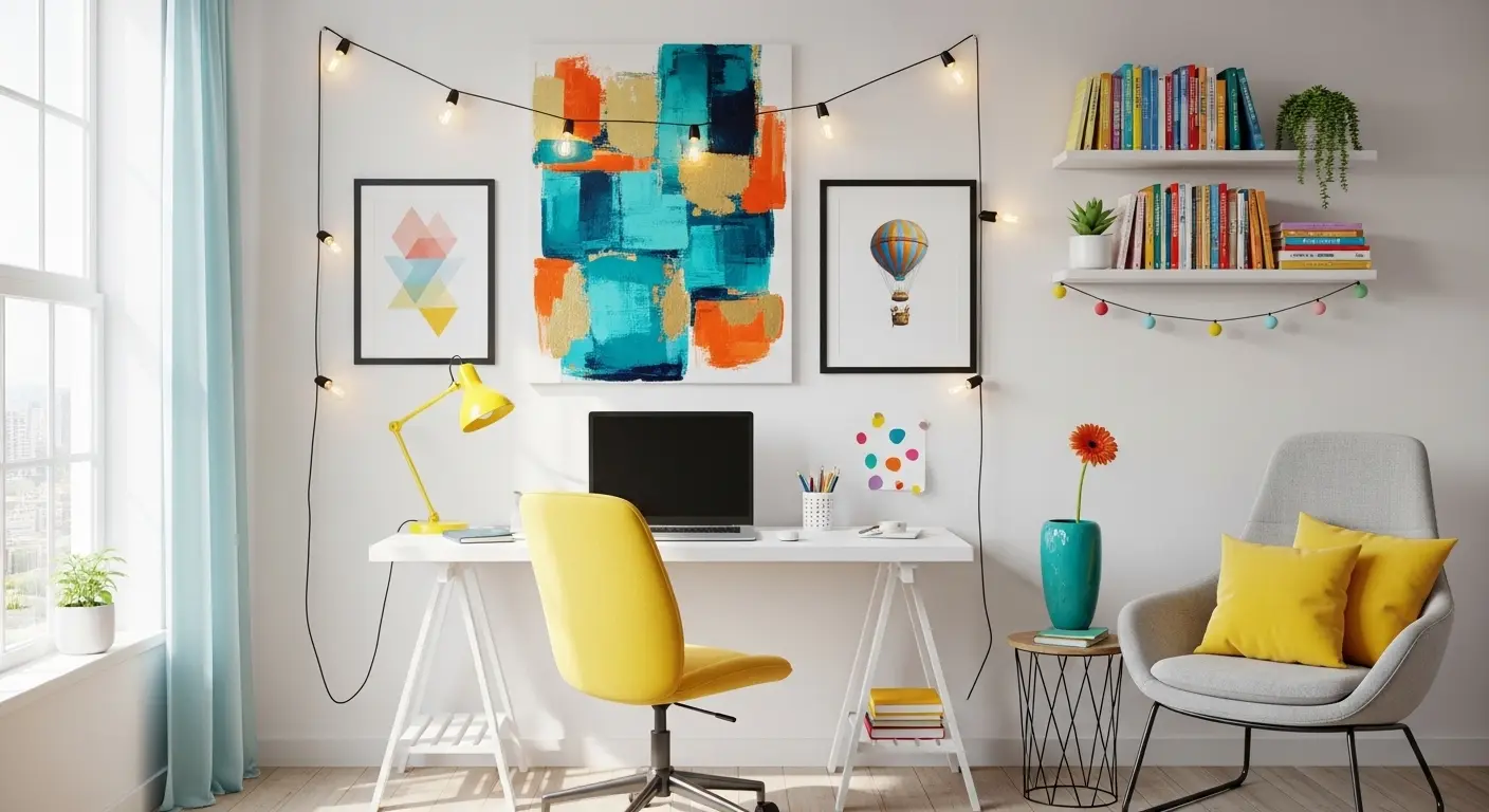 Artistic Feminine Workspace