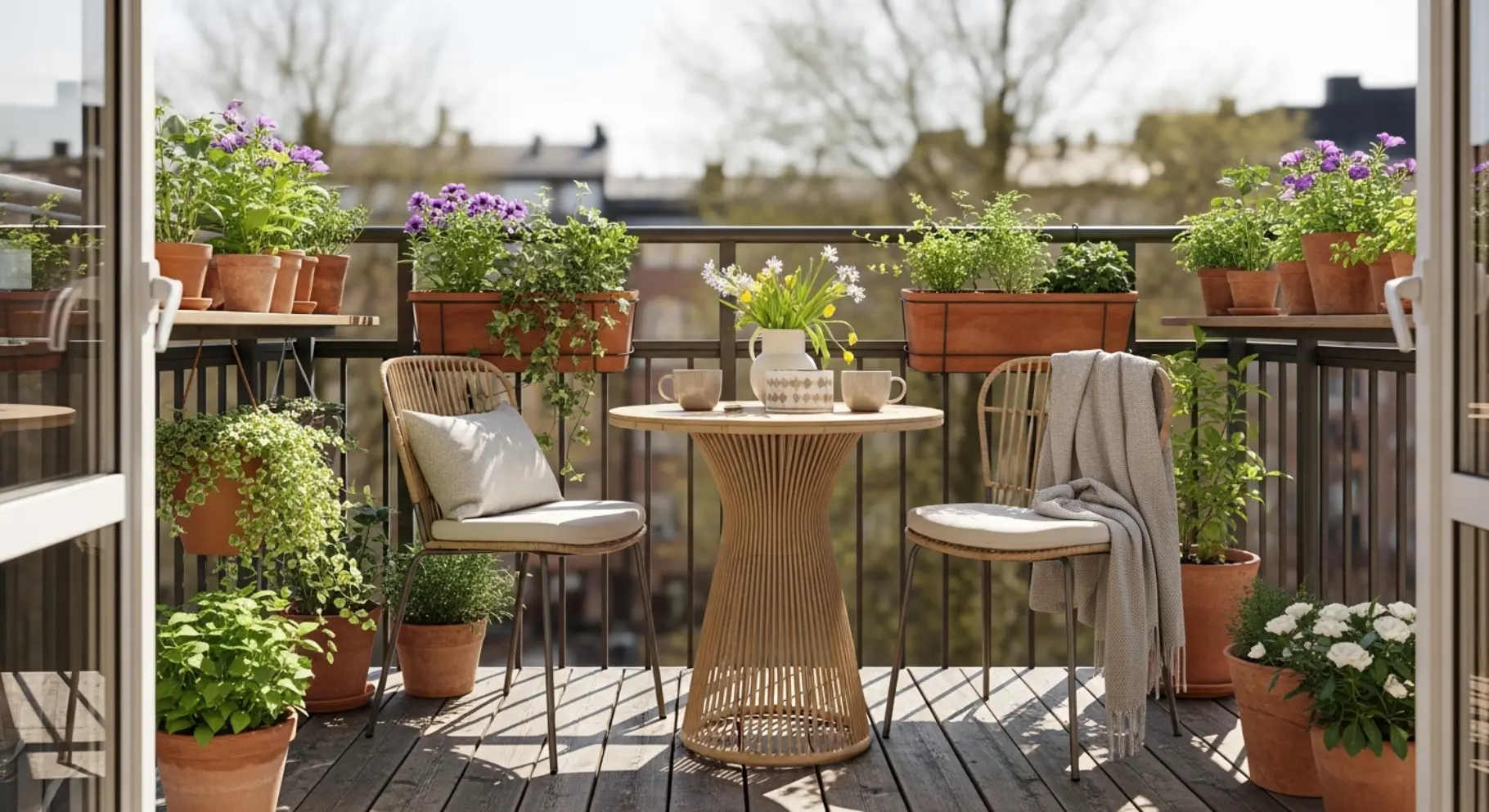 Balcony Spring Decor