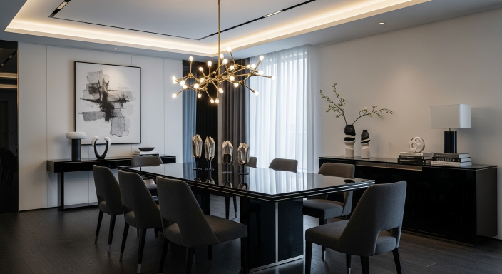 Black Chic Dining Table