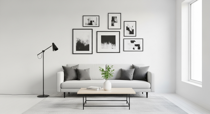 Black Frames and White Walls