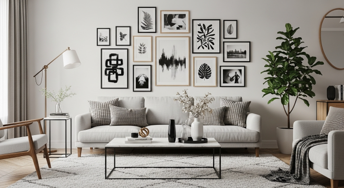 Black and White Gallery Wall