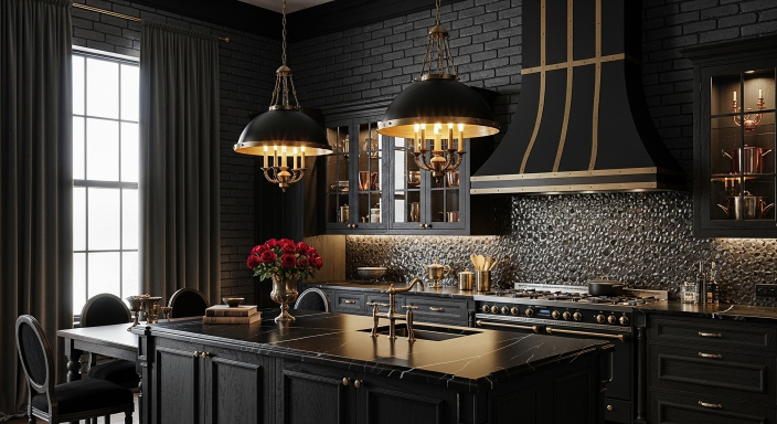 Brass and Black Lighting Combo