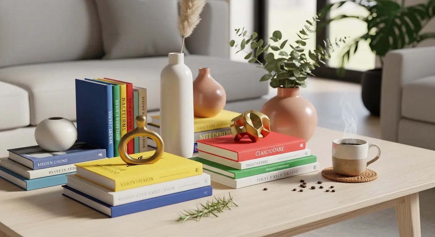 Bright Coffee Table Styling