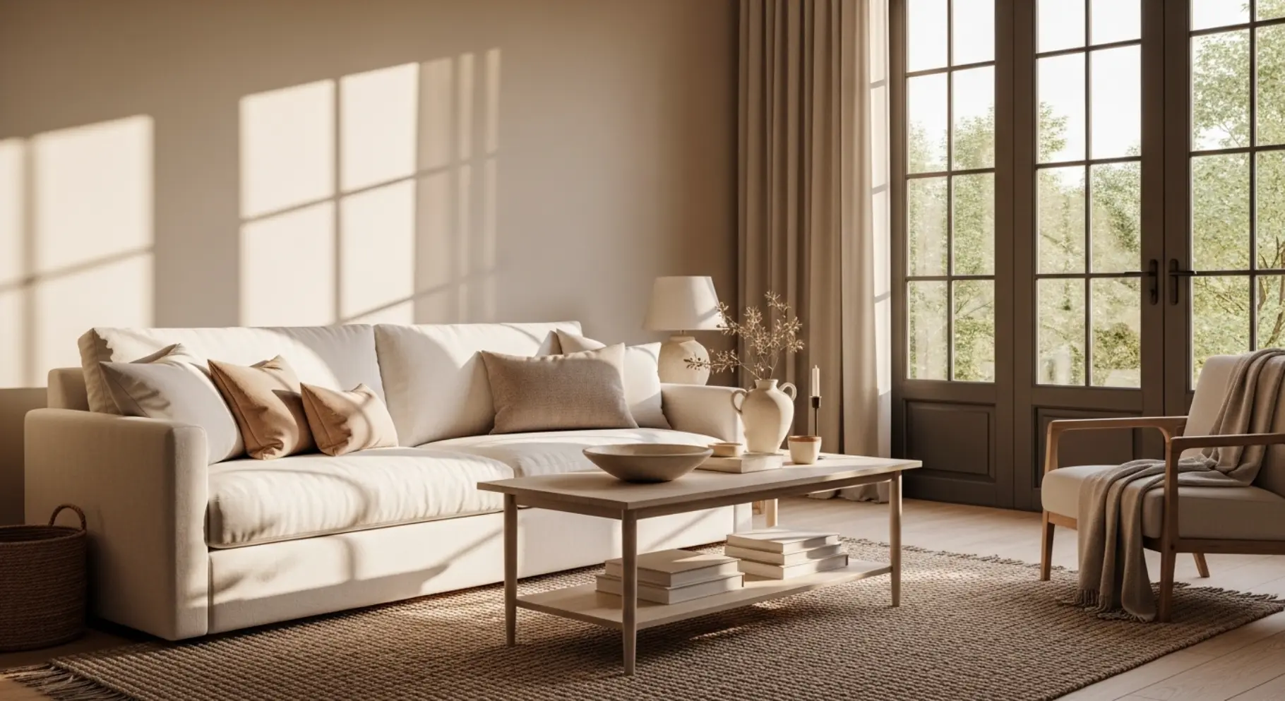 Bright Neutral Base with Natural Textures