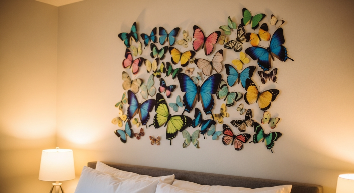 Butterfly Wall Collage Design