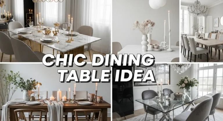 Chic Dining Table Ideas
