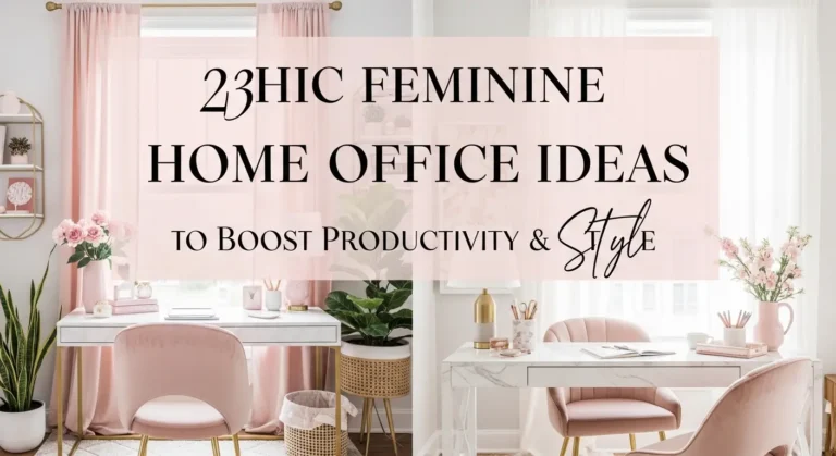 Chic Feminine Home office Decor ideas
