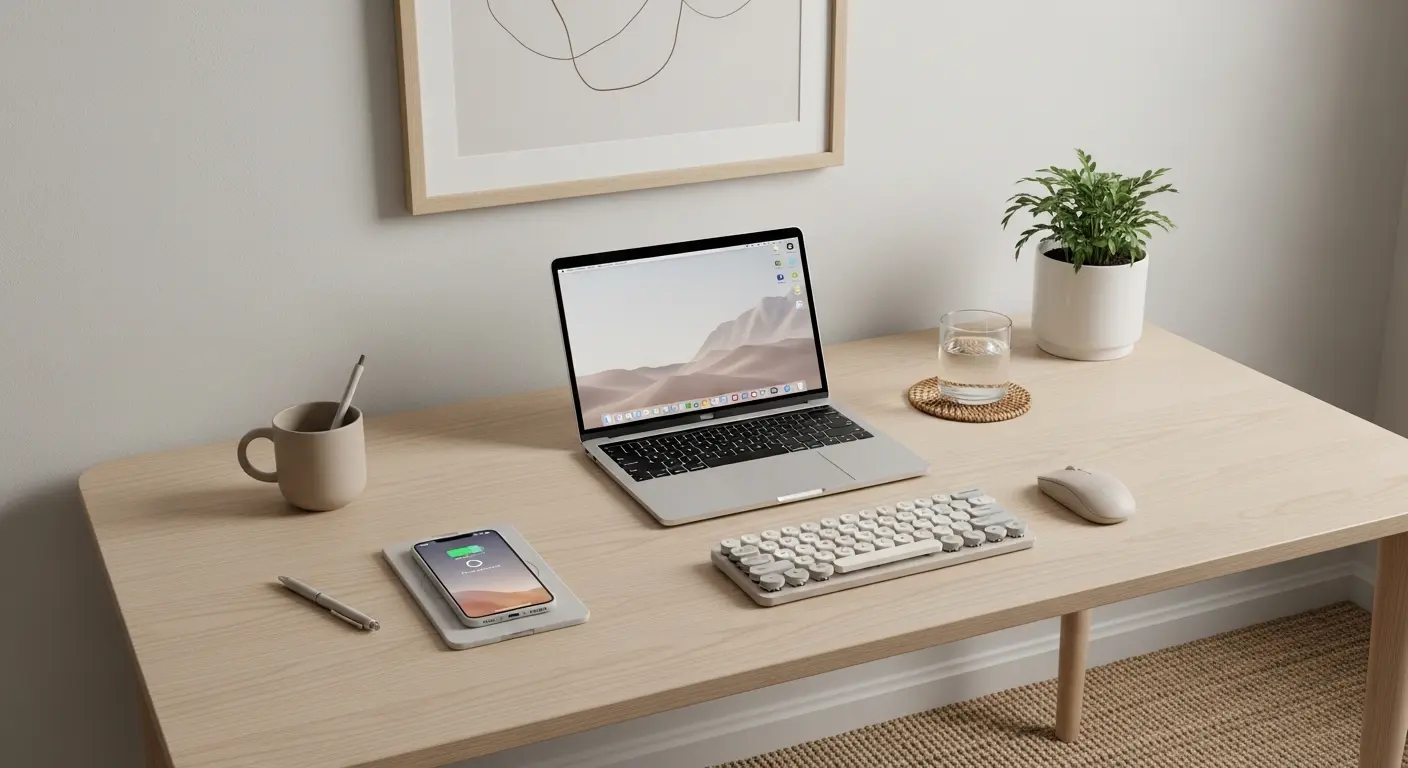 Clean Desk Feminine Setup