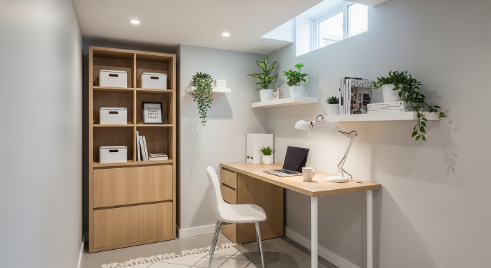 Compact Corner Office Setup