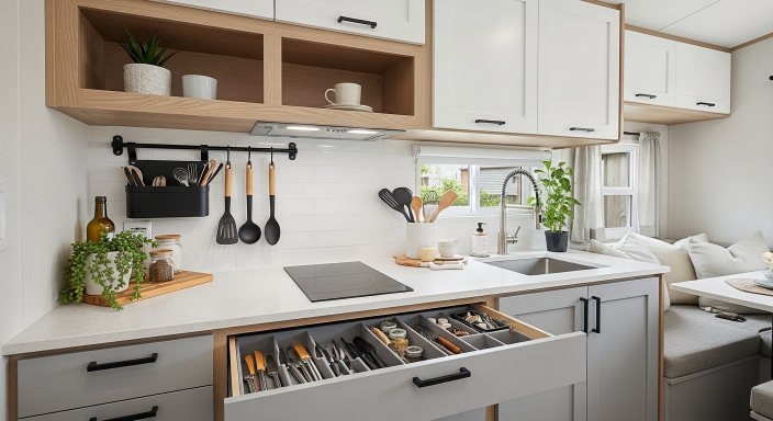 Compact Kitchen Organization