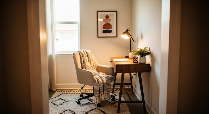 Cozy Corner Workspace