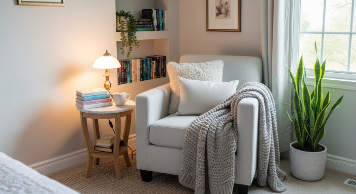 Cozy Reading Nook Setup