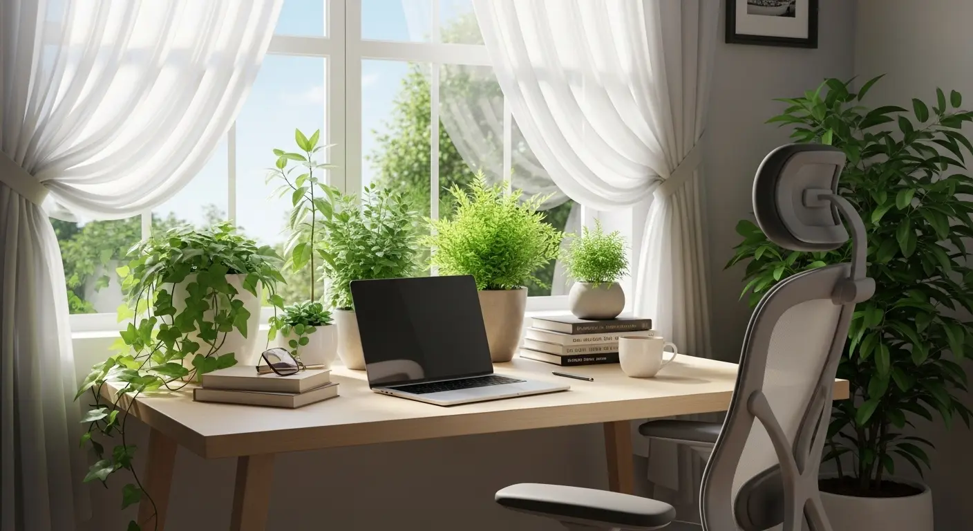 Cozy Window Side Office 