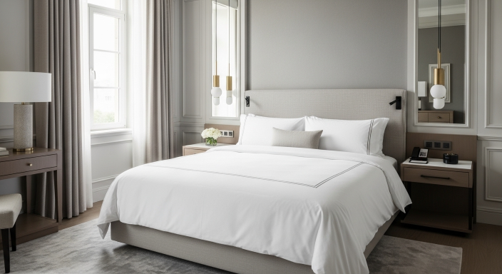 Crisp White Bedding