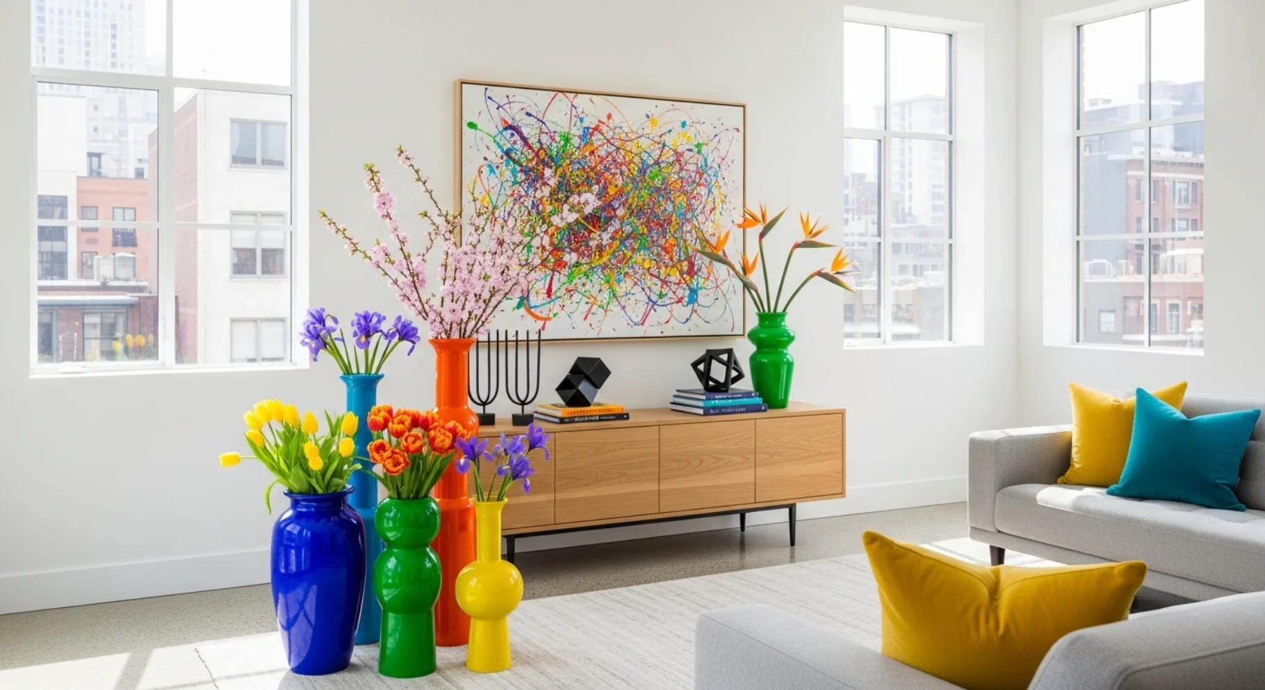 Decorative Colorful Vases