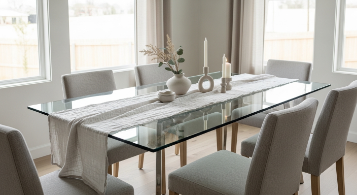 Decorative Runner with Light Fabric