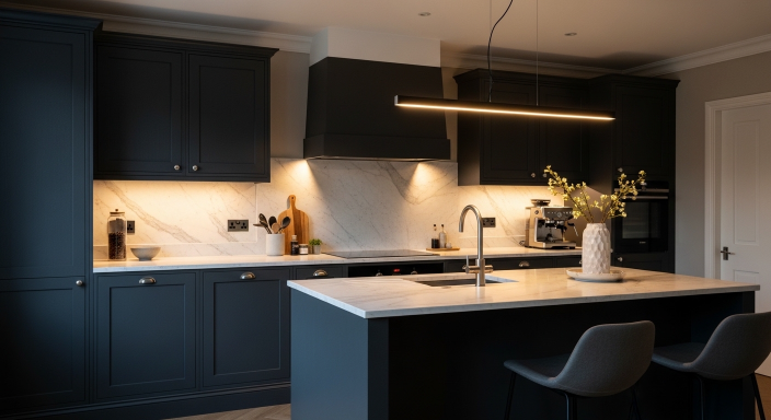 Deep Charcoal Cabinets