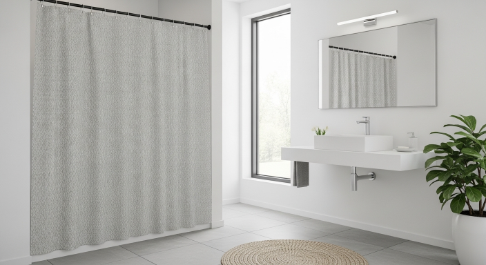 Fabric Shower Curtain Upgrade
