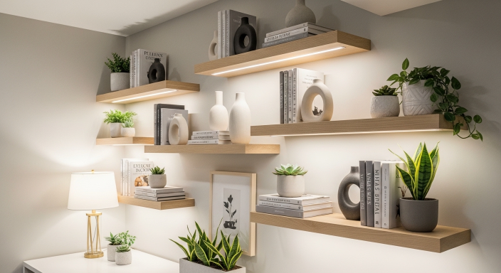 Floating Shelves Storage