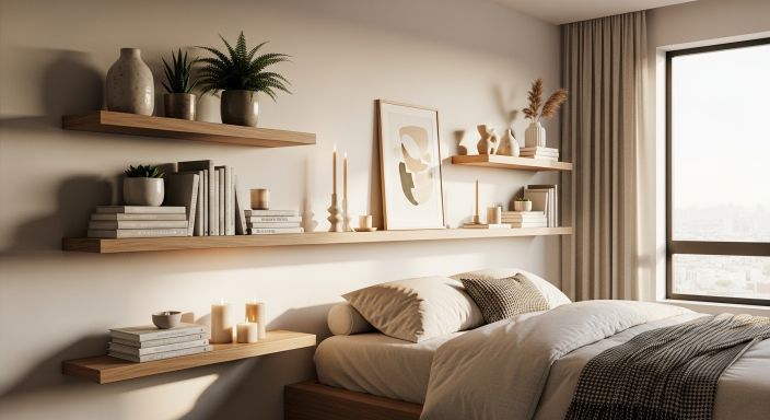 Floating Wooden Shelves