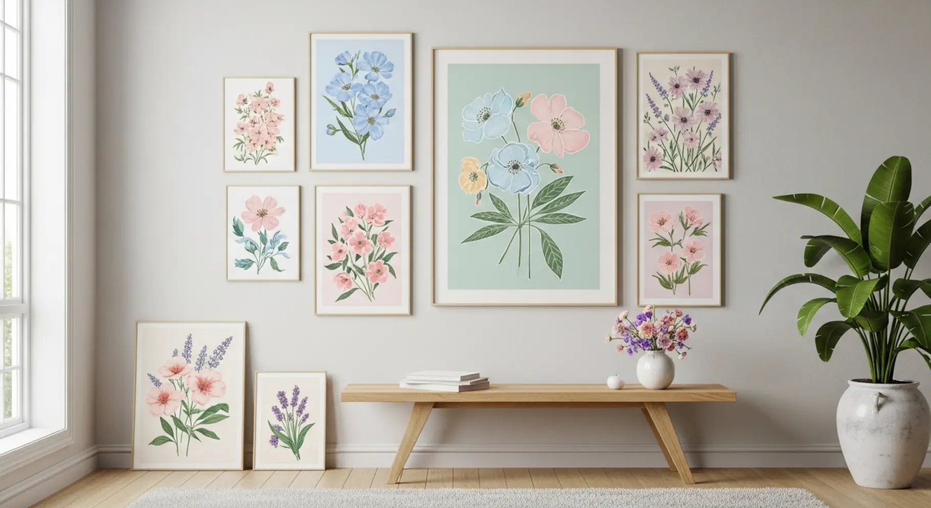 Floral Accent Wall Decor