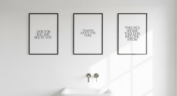 Framed Bathroom Quotes