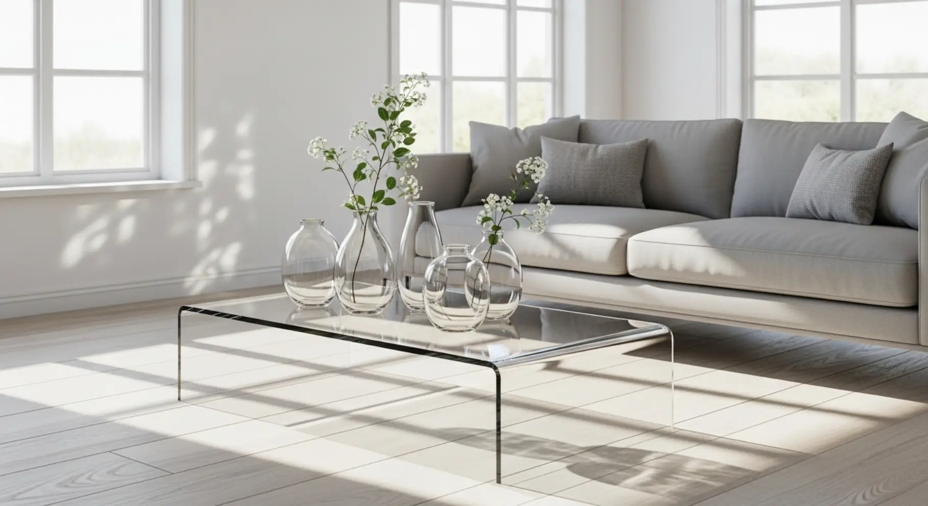 Glass Decor Elements for Light Reflection