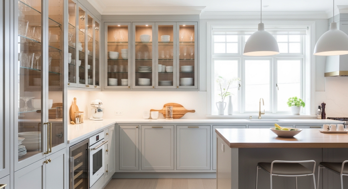 Glass-Front Cabinet Doors