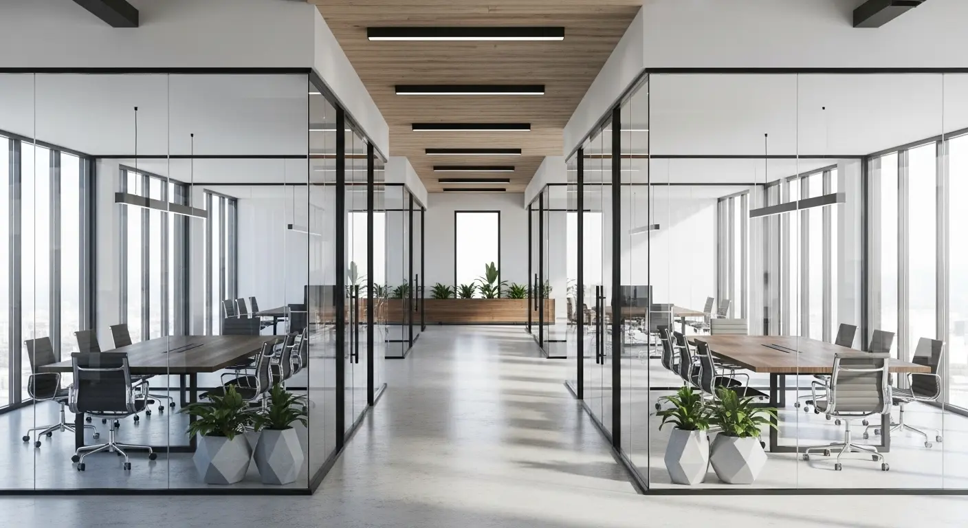 Glass Partition Offices