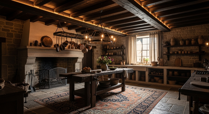 Gothic Ceiling Beam Lighting
